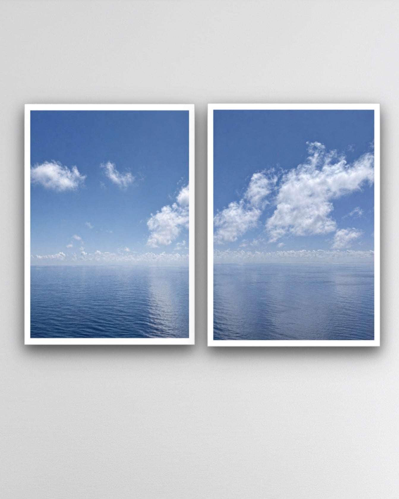 LU’MA Azzurro 01 — Minimal Horizon Diptych